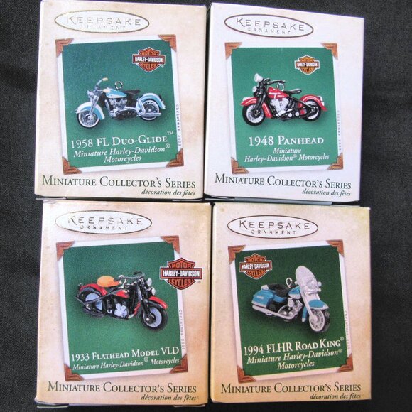 H-D/HALLMARK MINI BIKE ORNAMENT COLLECTION 1999-2012 -15 BIKES - Picture 4 of 8